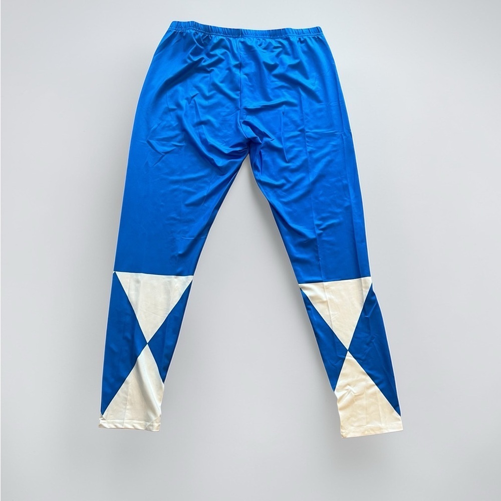 Blue Ranger Joggers / Blue & White Geometric Leggings – Size XL – New in Package
